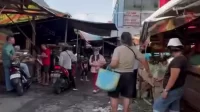 Suasana Airmadidi yang untuk sementara meminjam lokasi di Terminal Airmadidi.